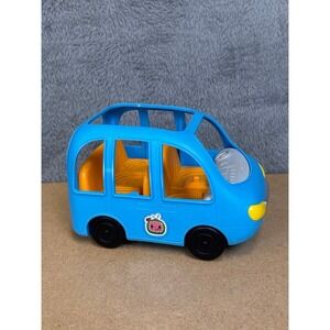 Cocomelon Musical Blue School Bus Toy Jazwares CMW0104 2021 Moonbug 7 Inch